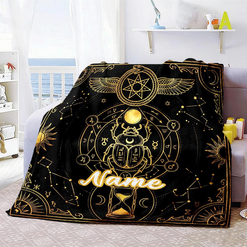 Football Player Home Customize Your Name Blankets Comfortable Soft Lightweight Allseason Multipurpose Blanket For Picnics Sofas Offices Beds Living