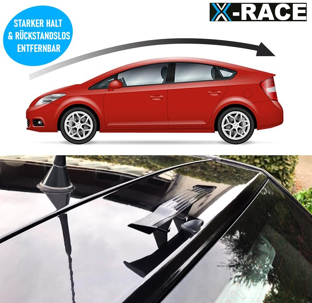 X-RACE Mini zadní spoiler Spoiler Auto Robotická sekačka Vozidlo Křídla černá samolepicí