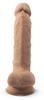 Silexd - Realistic Dildo with Veins, Glans and Testicles, Flesh Color, 18.8cm