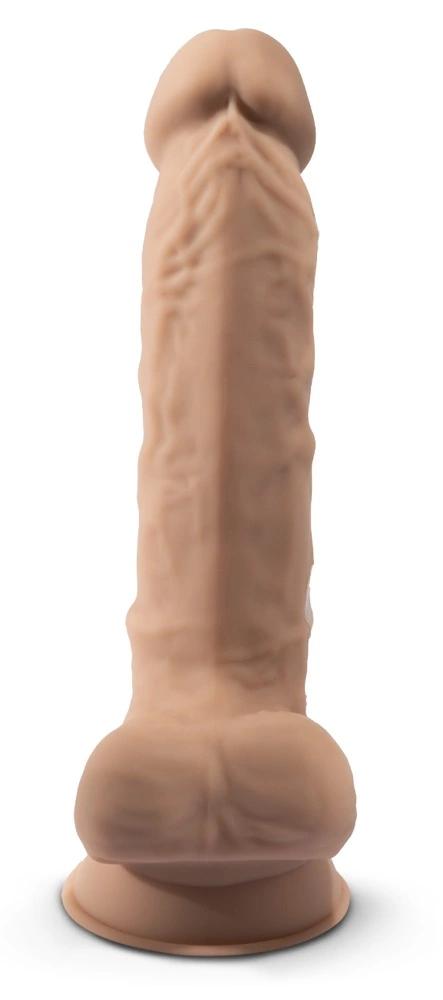 Silexd - Realistic Dildo with Veins, Glans and Testicles, Flesh Color, 18.8cm