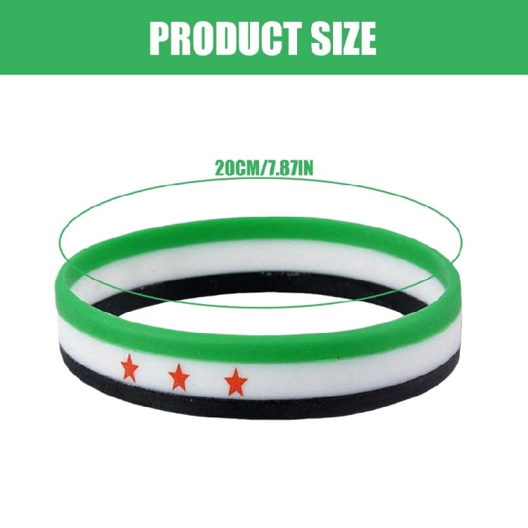 Multicolor Silicone Wrist Band Sports Casual Bangle Bracelets Motivational Suitable for Sports Concerts