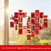 Junshi Chinese New Year Heart Window Stickers - 9-Pack