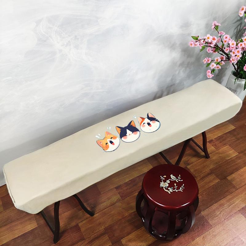 161-165cm Waterproof Guzheng Cover Chinese Ancient Style Dust Cover Edge Classical Literary Piano Organ Keyboard Furniture Cover