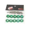 M6 Alluminio 10 Pz/Confezione Viti Esagonali Modificate per Auto Rondella Parafango JDM Paraurti Motore Concave