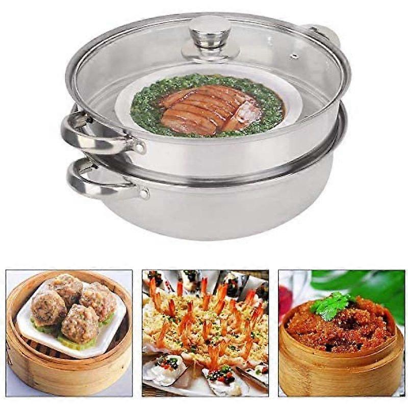 Stainless steel cookware Double steamer cookware Double soup steamer Durable steamer