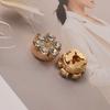Detachable Rhinestone Button Covers DIY Flower Button Covers  for Clothing Decorative