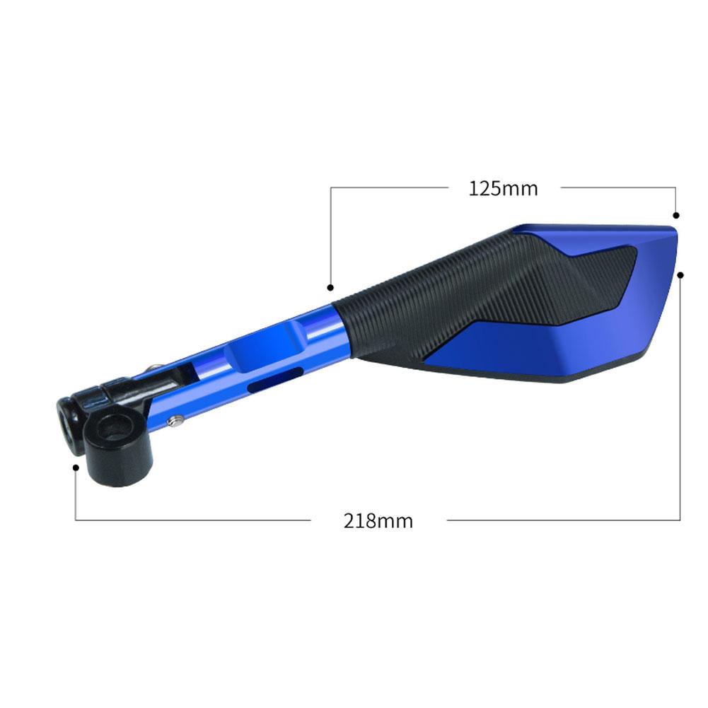 Kolip Motorcycle Rear View Mirrors, Aluminum Alloy Pentagonal Side Mirrors, Handlebar Mount Universal For Motobiker ATV