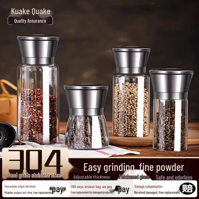 Qiwei Stainless Steel Manual Spice Grinder