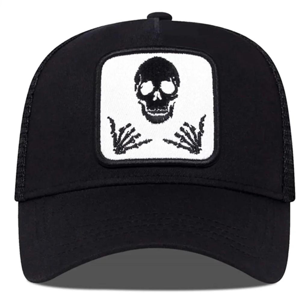Unisex Personality Embroidery Baseball Net Caps Adjustable Casual Hats Spring And Summer Outdoor Sunscreen Hat