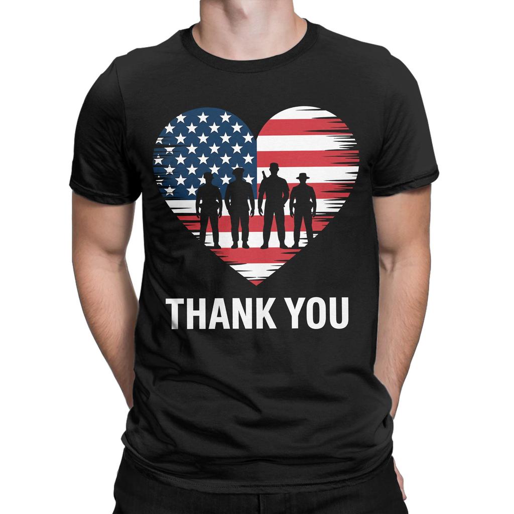 Casual Memorial Day Patriot Tshirts For Unisex Unisex Crew Neck Cotton T Shirts Forever Remember Short Sleeve Tees Graphic Tops