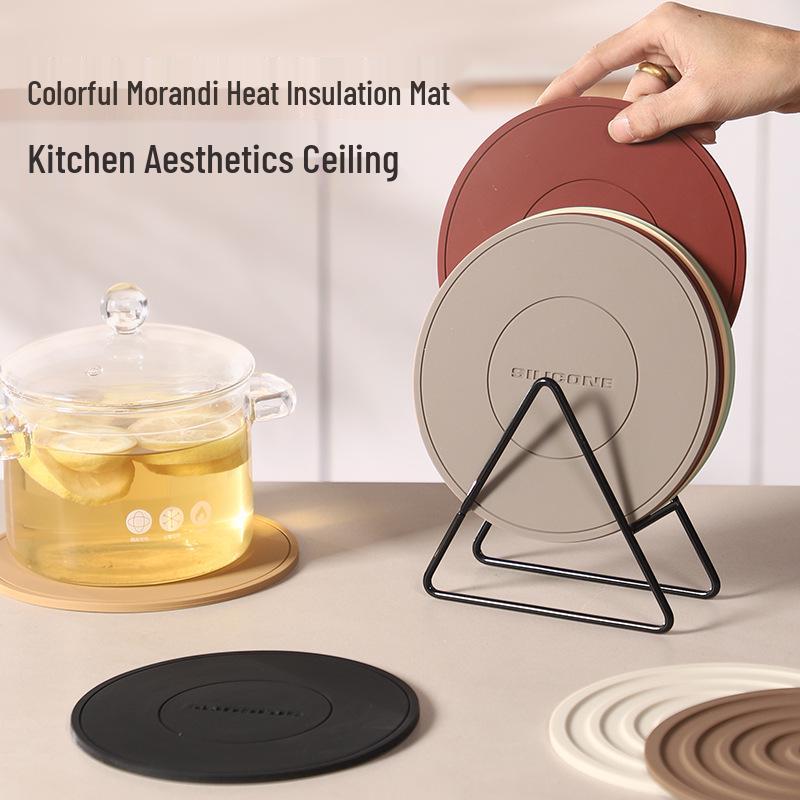 Silicone Heat-Resistant Mat for Table, Pot, Cup, Bowl, Dish, Plate, and Casserole - Anti-Scald, High-Temperature Dining Table Protector.