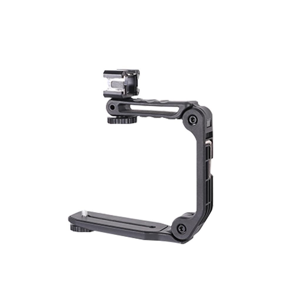 Portable U-Shaped Handheld Stabilizer with Flash Mount for SLR Cameras and Mobile Phones