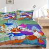 3pcs Donald Duck & Daisy Duck Bedding Set Includes Quilt Cover and Pillowcases, Suitable for All Seasons S028