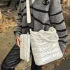 Winter Space Cotton Tote Bag For Women Fashion Casual Messenger Bag Designer Puffy Handbag Large Capacity Shoulder Bag