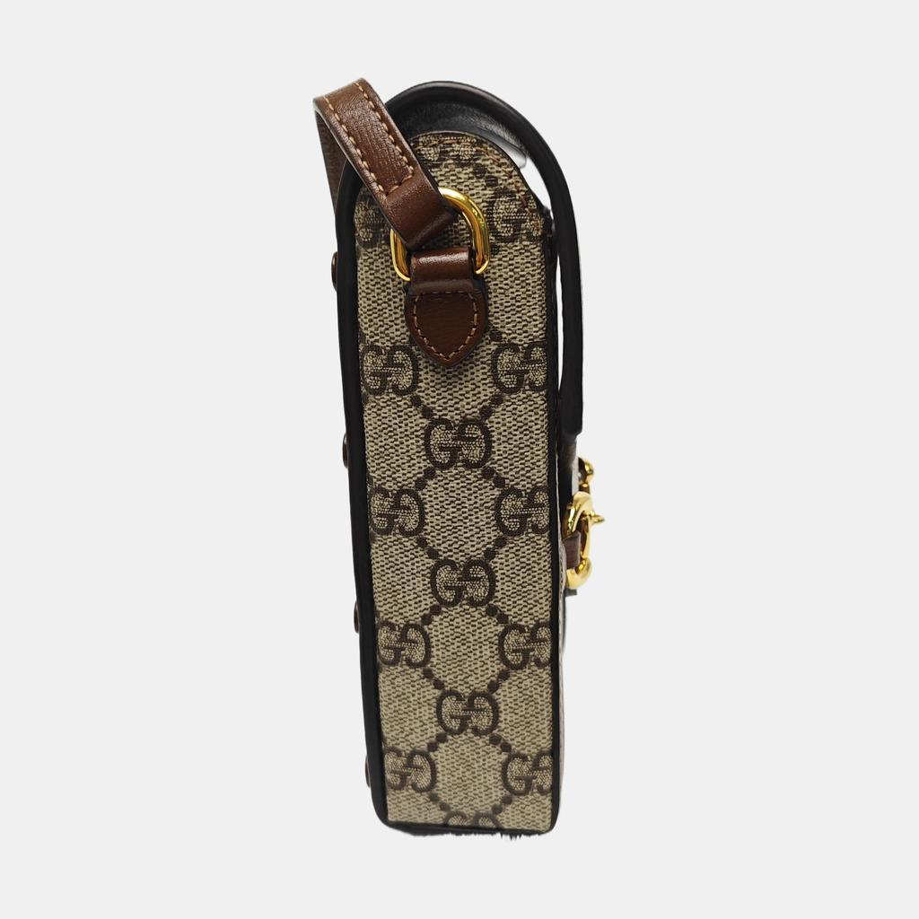 [Gebraucht] Horsebit 1955 Logo Canvas und Leder Handy Tasche - Gut #14F3FKY
