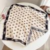 Summer new double-sided velvet scarf air-conditioned room with shawl women travel photo thin sunscreen 61 small square scarf
