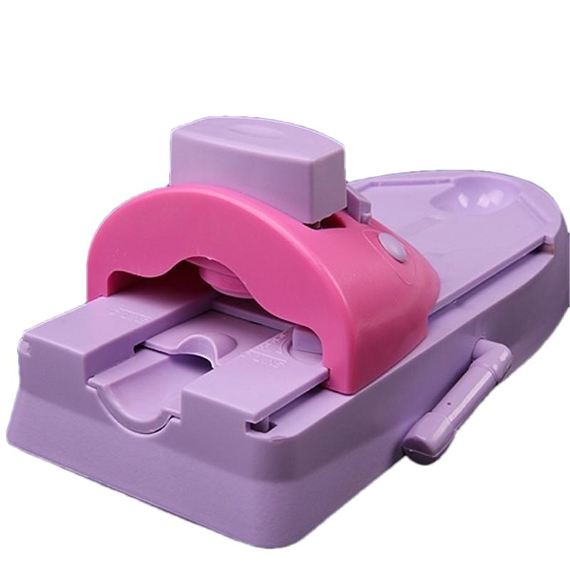 DIY Nail Art Printer Machine with 6 Pattern Stencils – Automatic Manicure Stamp Tool for Home & Salon