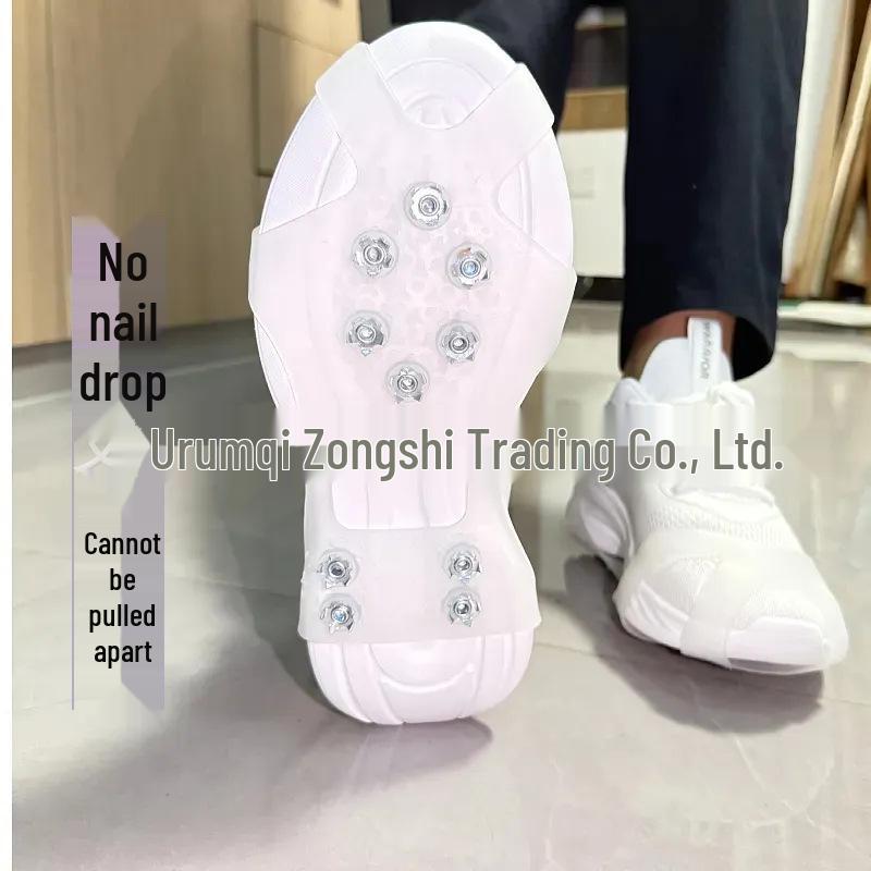 

10-зубі протиковзкі кішки: Льодоступи для взуття - Ідеально підходять для снігу, катання на лижах та гірського альпінізму на відкритому повітрі Transparent 10 Teeth L [Shoe Size 40-45]