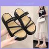 Stylish Summer Platform Sandals For Women With Casual Round Toe Design Perfect For Skirts And Beach Outings In Khaki Beige And Black