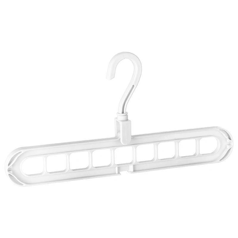 9-hole Clothes Hanger Organizer Space Saving Hanger Multi-function Folding Magic Hanger Drying Racks Scarf Clothes Storage
