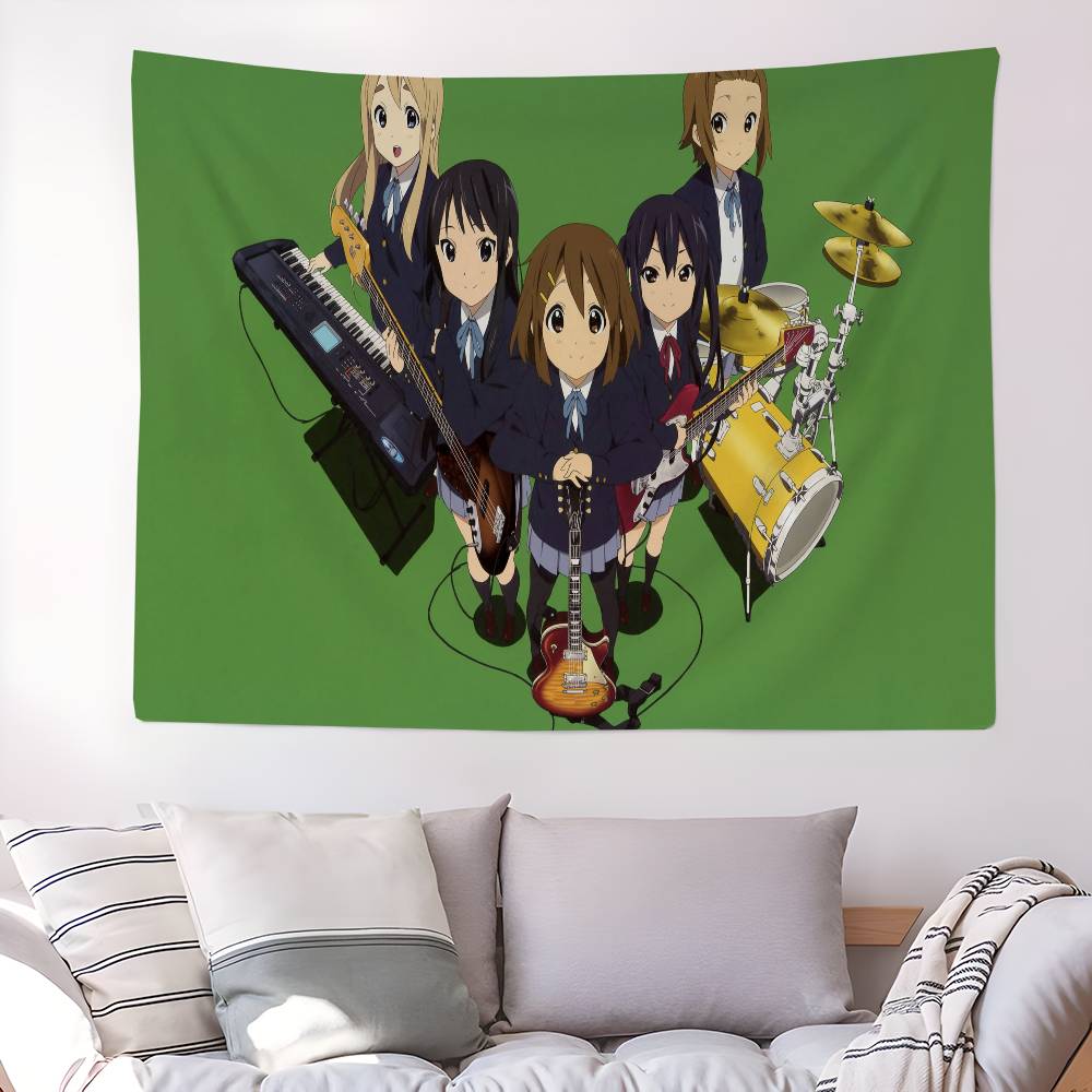 Anime KOn Colorful Tapestry Wall Hanging Cheap Hippie Bohemian Wall Tapestries Mandala Wall Hanging Sheets