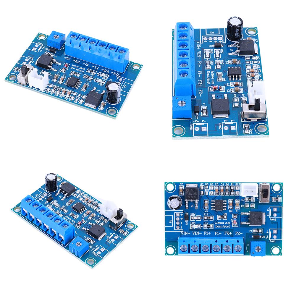 DC 12V 24V 4A Chassis Fan Speed Regulation Module W/ Cable 2/3/4 Cable PWM Thermostat Speed Governor Intelligent Speed Regulator