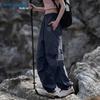 Jeanswest Women's High-Waist Elastic Loose Fit Casual Long Pants