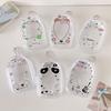 2Pcs With Keychain Doll Protective PVC Shell Cartoon Pattern Doll Transparent Case  Kids Toys Gifts