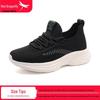 Red Dragonfly Women's Summer Fly-Knit Mesh Casual Sports Shoes - Soft Sole, Breathable, Flat Bottom Travel Walking Sneakers for Mothers