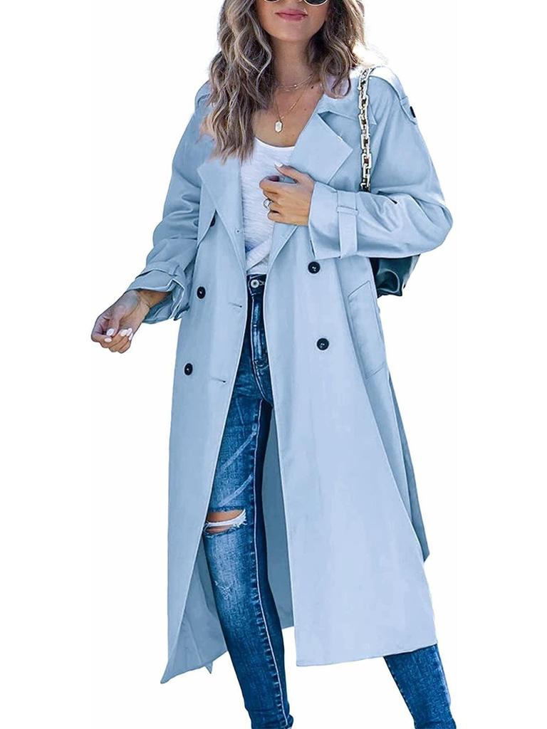 In Stock! European and American Style Women's Winter and Autumn Trench Coat.