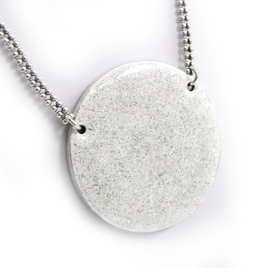 NOA [G8323] - Designer Necklace 'Sissi' Black White
