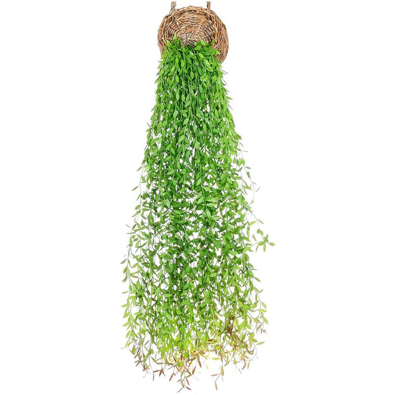 Buy 6 Pcs Artificial Vines Fake Greenery Garland Willow Leaves at