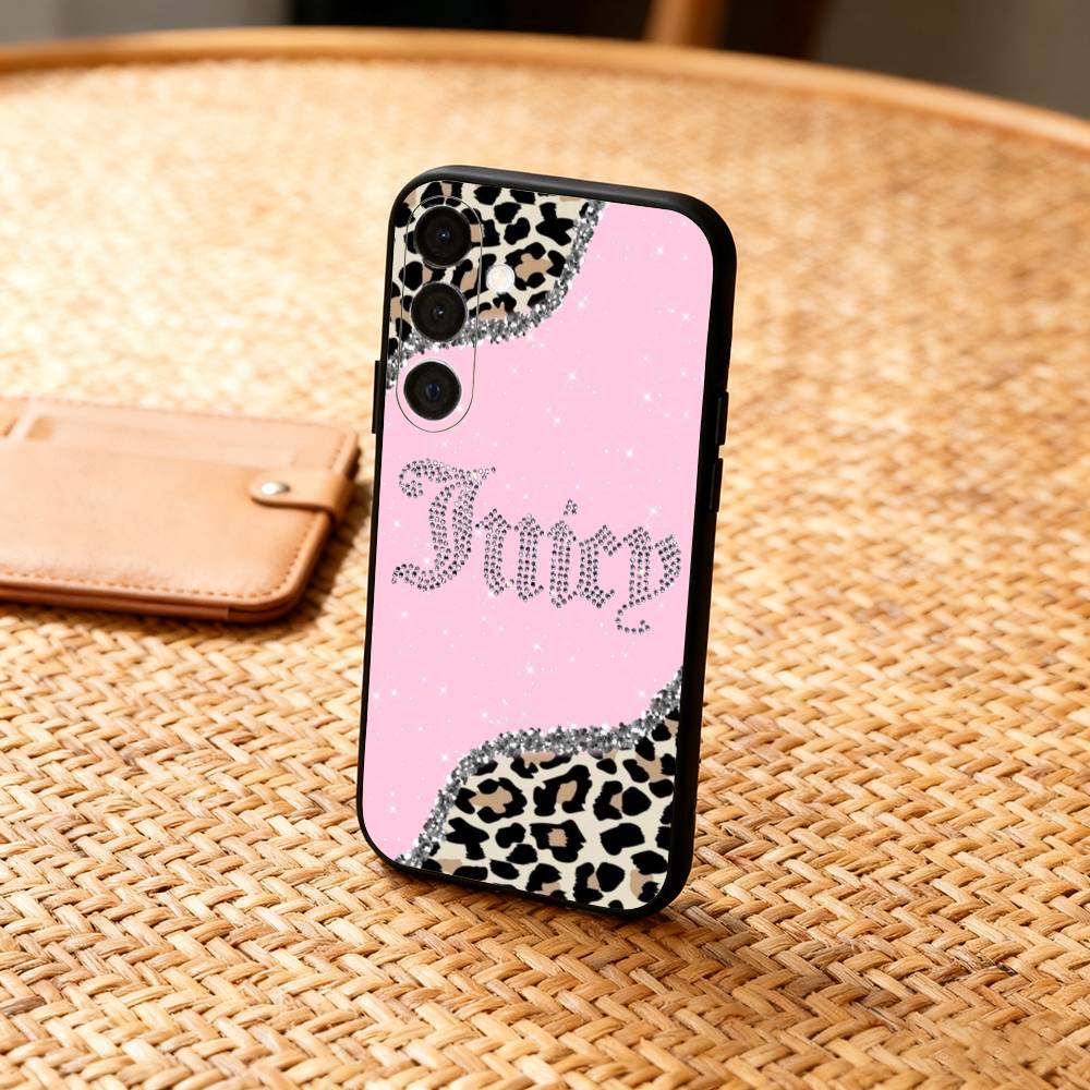 Pink J-Juicys C-Coutures  Phone Case For Samsung  A73,A21s,A22,A31,A32,A52,A53,A71,A80,Soft Black Shell