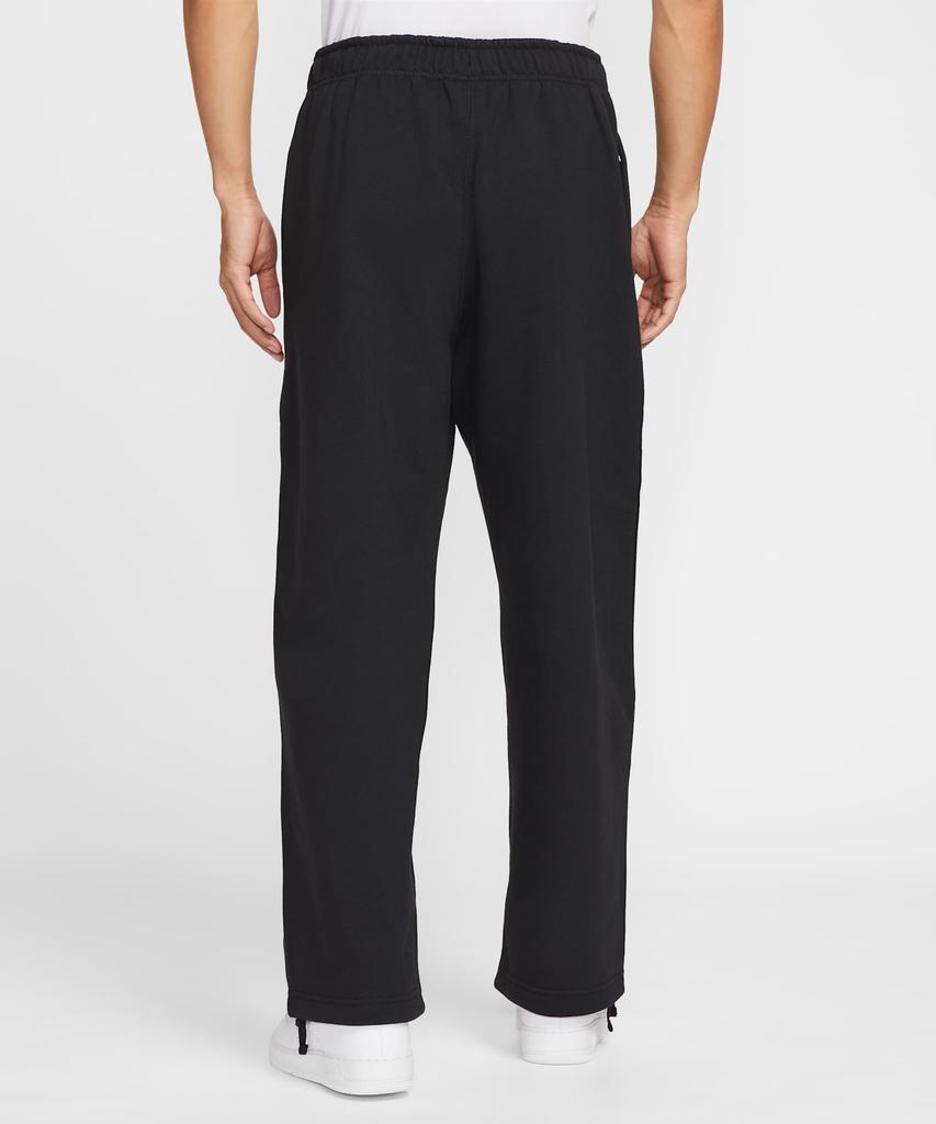 Nike Solo Swoosh Fleece Open Hem Pants M - Black:White / Hv1091-010