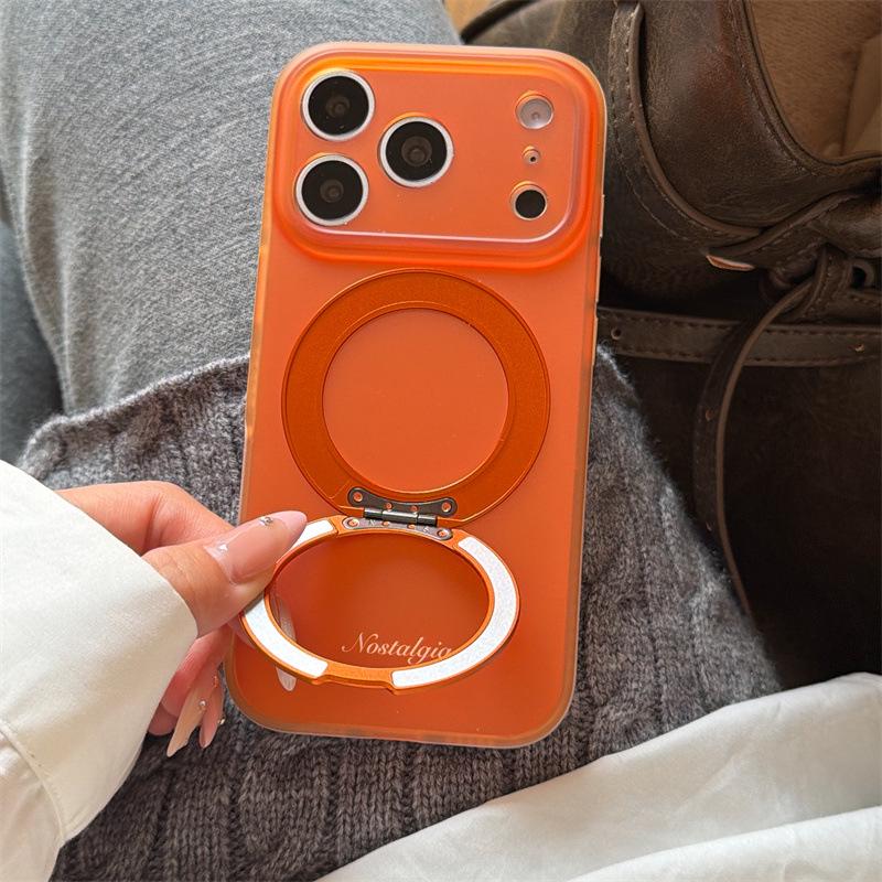 Stylish Solid Color 360° Rotating Stand Case for iPhone 17/16 Pro Max/15 Pro. iPhone 17 Pro Max