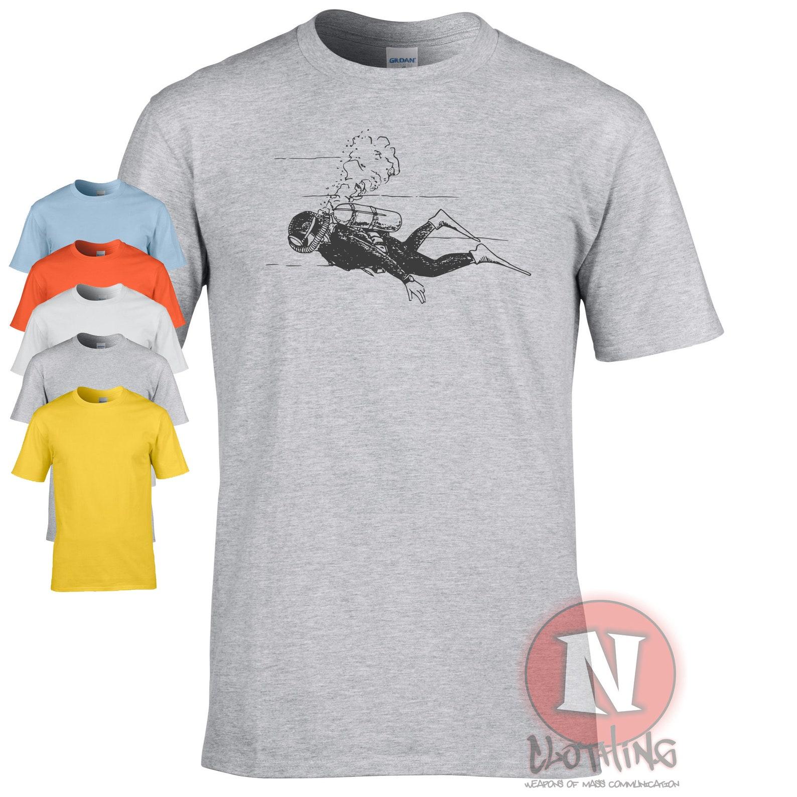 Scuba diver graphic T-Shirt. The perfect gift for anyone who loves life under the sea. XL