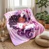Mädchen, das Spinnen liebt Thema Decke Leicht Warm Flanelldecke Dekorative Überwurfdecke für Heimdekoration