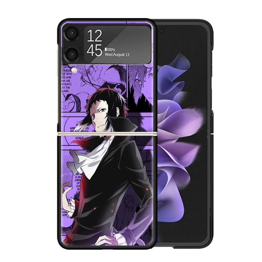 Bungo Stray Dogs Manga Clear Phone Case For Samsung Z Flip 7 6 5 4 3 Galaxy ZFlip7 ZFlip6 ZFlip5 ZFlip4 ZFlip3 5G Print Cover Z