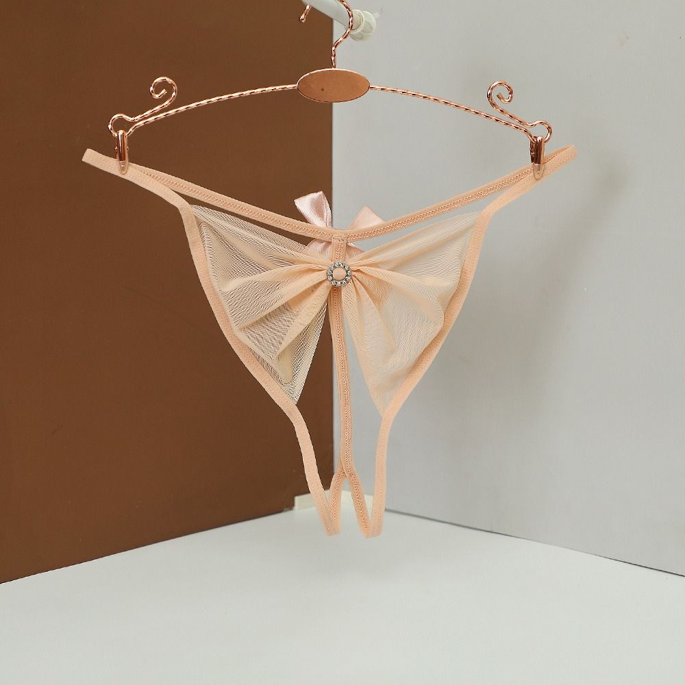 Open Crotch Thongs Mesh Womens Briefs Hollow Sexy Thongs for Women Naughty Sex  For Women