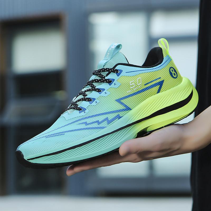Neue Herren Sportschuhe Rennsport Carbonplatte Athletische Laufschuhe Leicht Rutschfest Professionelle Bahn- und Feldtrainingsschuhe Tennisschuhe