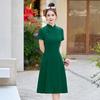 Chinese Retro Cheongsam: 2025 Slim Fit Summer Dress for Women, LX281