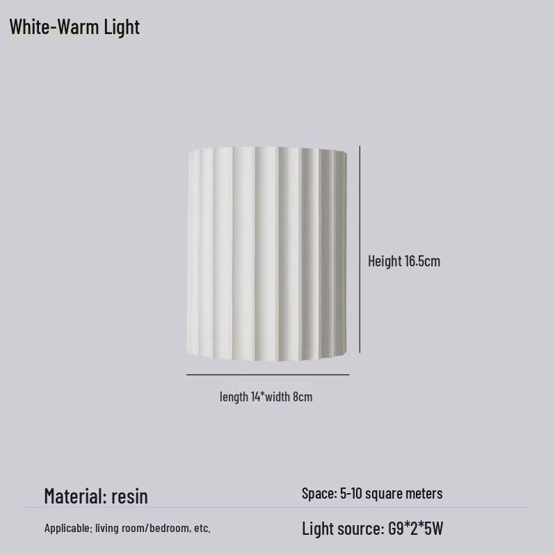 Wabi-Sabi Roman Column Wall Lamp: Perfect for Hallways, Bedsides, Entrances, and Corridors