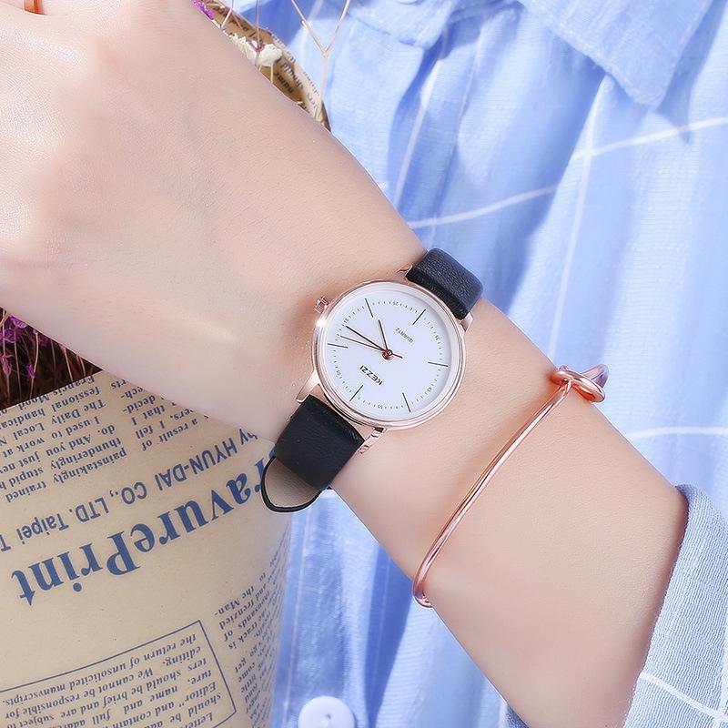 Kezzi 2023 Unisex Trendy College Style Engraved Casual Wristwatch