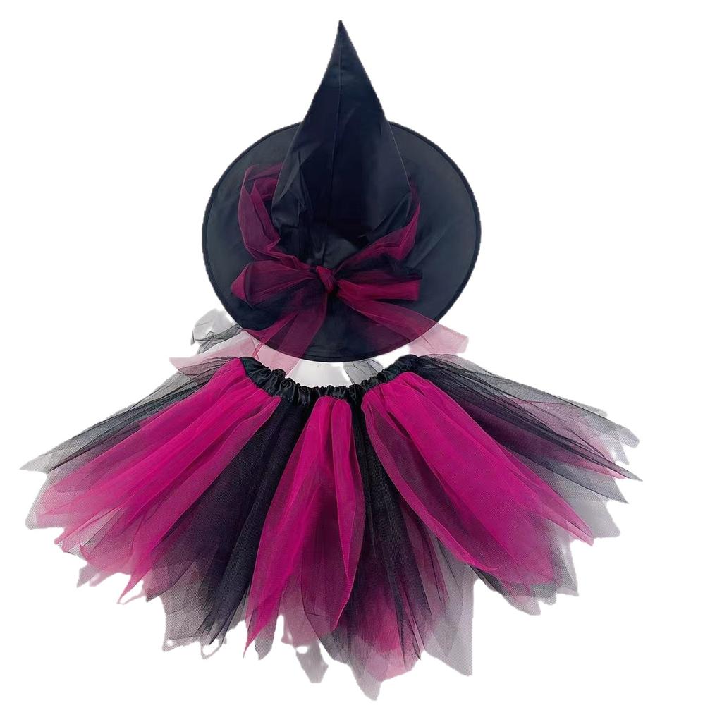 Halloween Costume, Witch Suit, Adult Children's Skirt, European and American Puffy Skirt Tutu Skirt