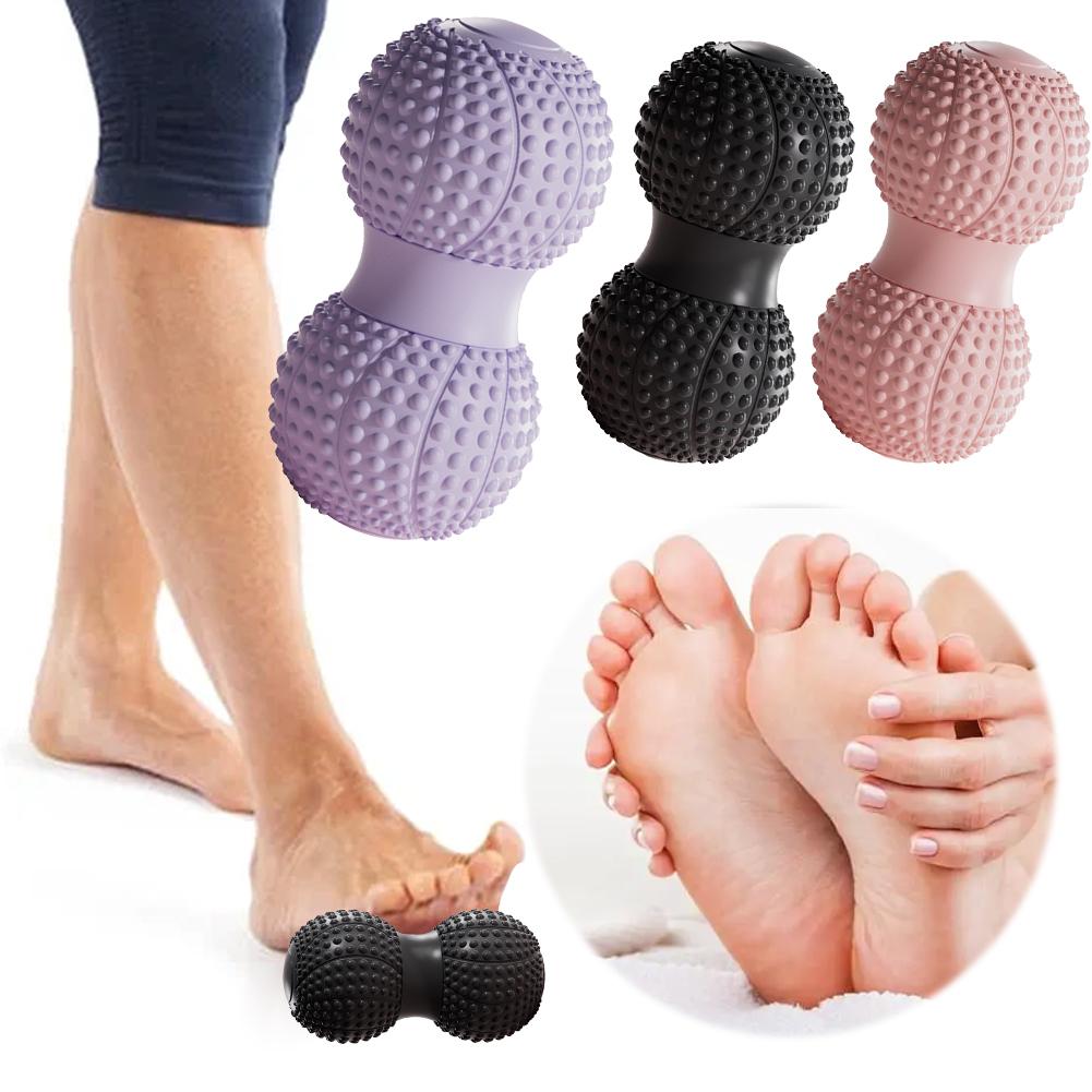 Peanut Massage Ball Deep Tissue Massage Ball Double Ball Trigger Point Ball Multi-Function Fascial Ball for Feet Neck Back