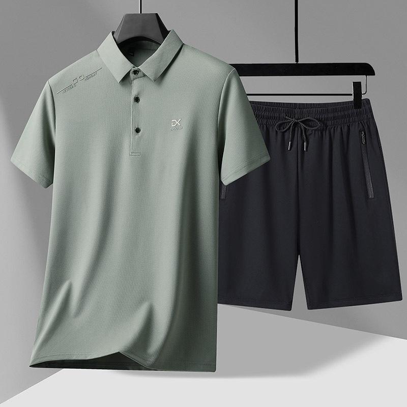 Men's Two-piece Suits, Men's Summer Wear, A Complete Set of Men's Sports Suits, Men's Matching Clothes and Pants