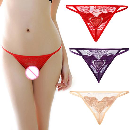 Mujeres perspectiva floral bragas sexy calzoncillos corazón tanga tanga ropa interior