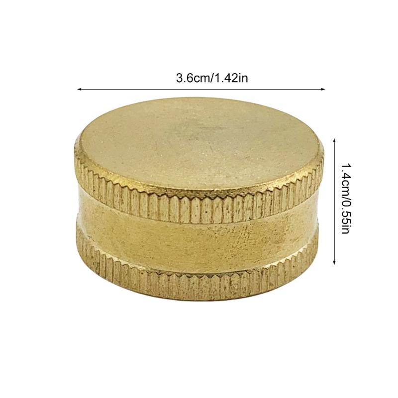 6pcs Leak Proof Brass Propane Bottle Caps Propane Cylinder Caps Secure Seals Brass Caps Campings Propane Accessories