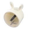 Toilet Paper Holder Container Plastic Cute Rabbit Wall Mounted Transparent Roll Paper Storage Dispenser Box for