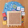 99 Multiplikationstabelle Mathematikspielzeug Montessori-pädagogisches Holzbrett Kinder Babyspielzeug Arithmetik Lehrmittel für Kinder Geschenke
